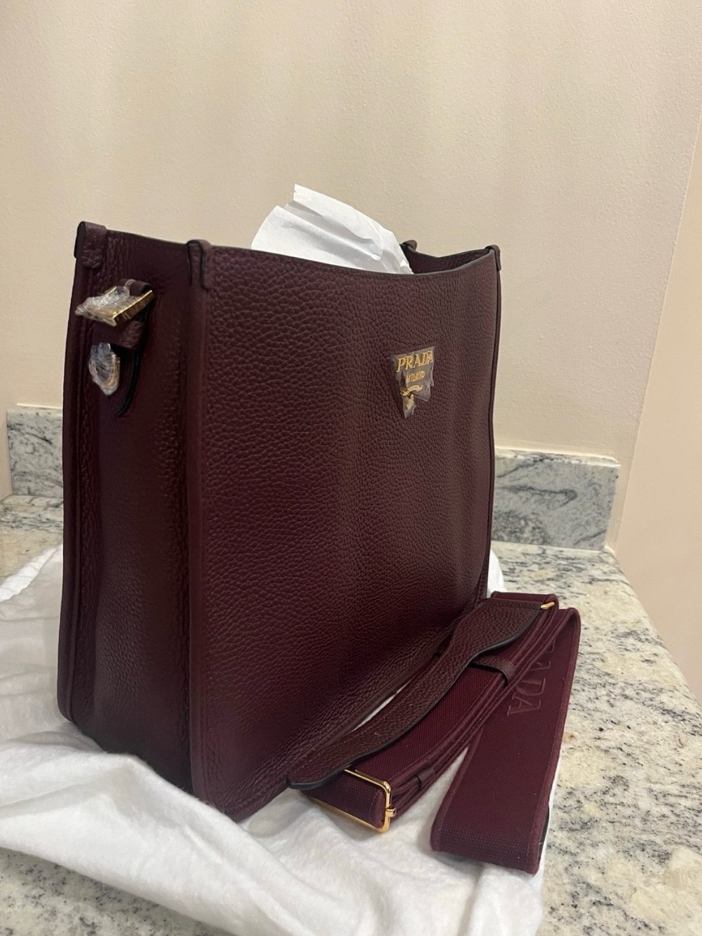 Medium Bag in Deep Burgundy - Unbranded